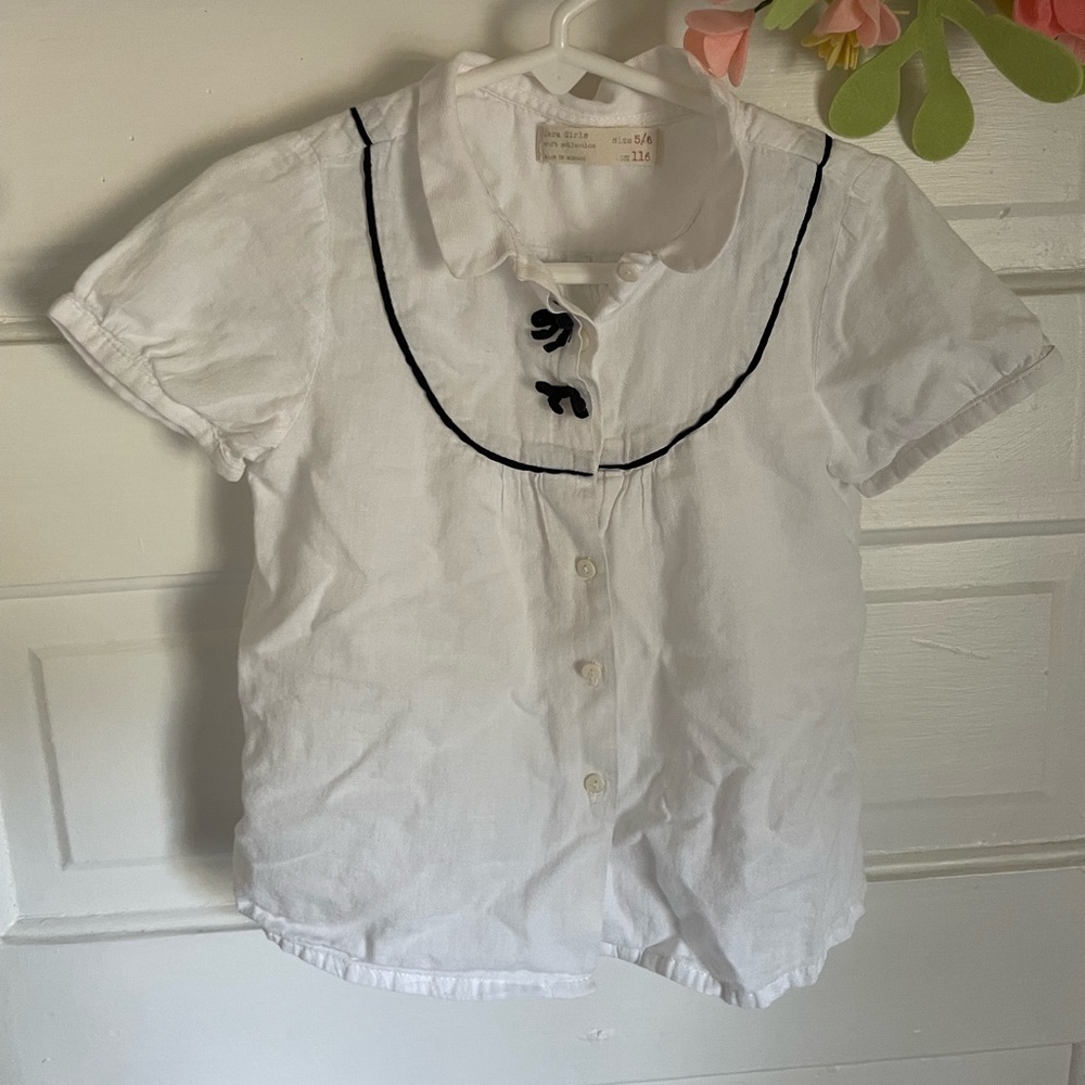 Adorable Zara Girls White Blouse